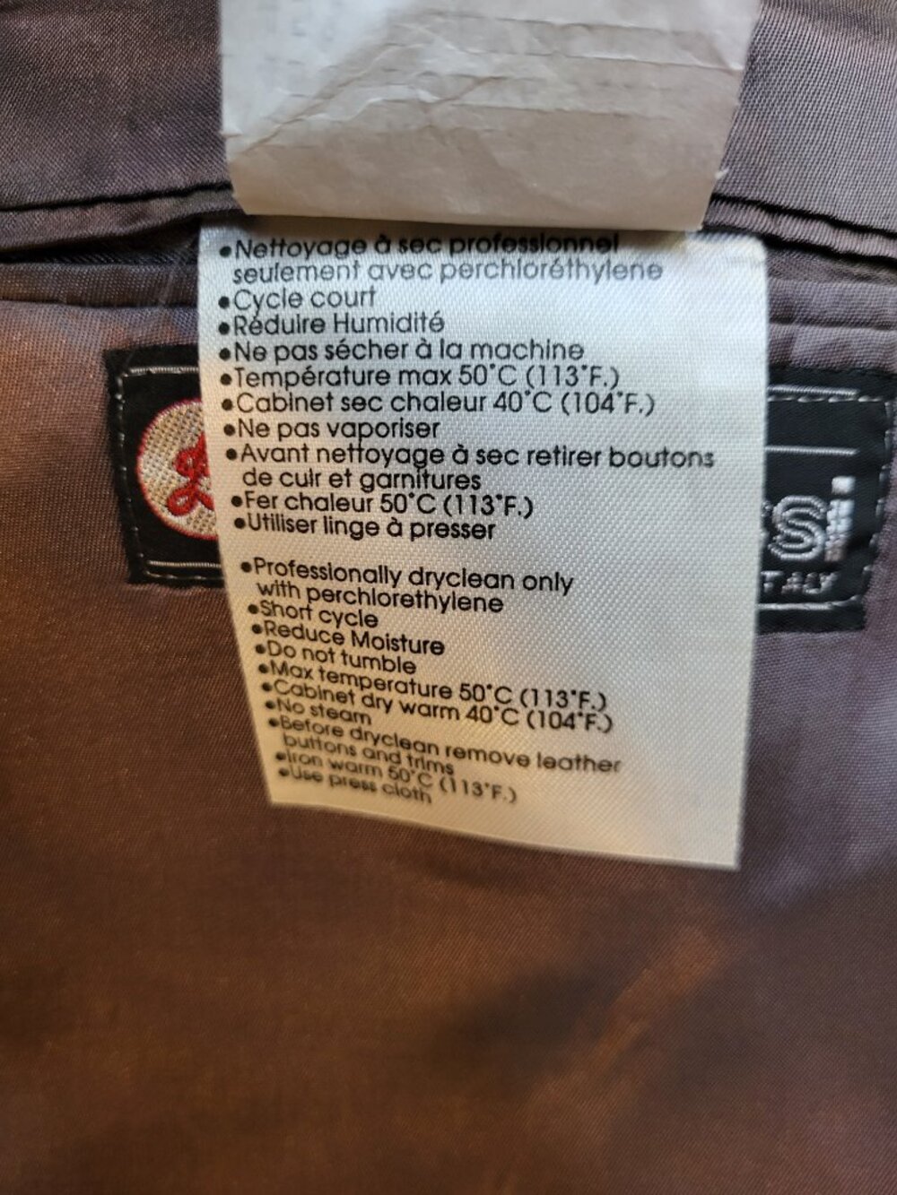 Designatore Lanne Rossi Men's Charcoal Grey Double-Breasted Blazer Size 42T - Picture 5 of 13